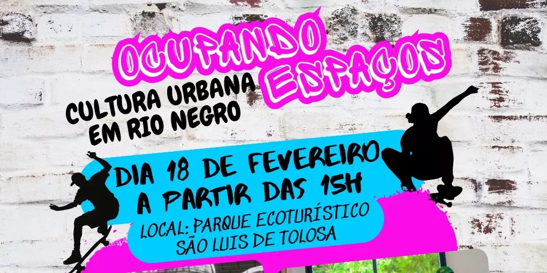 Evento Ocupando Espaços - Cultura Urbana em Rio Negro será no próximo dia 18